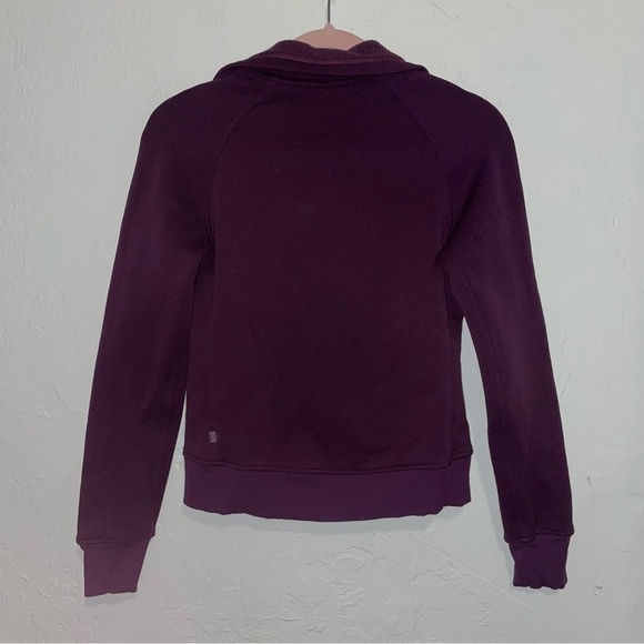 Lululemon Kick the Cold Funnel Neck Full-Zip Darkest Magenta Jacket - Picture 6 of 9